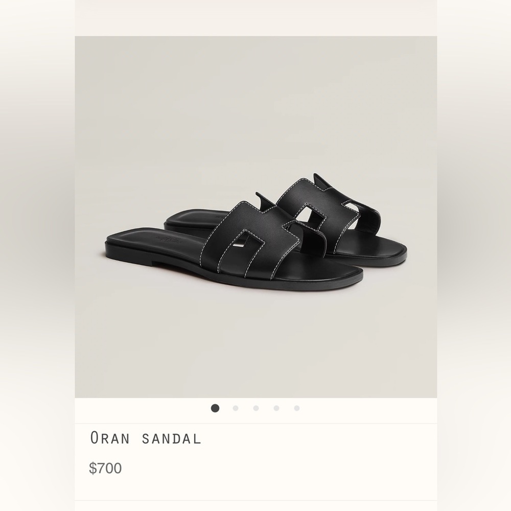Authentic Hermès Oran Sandals size:37